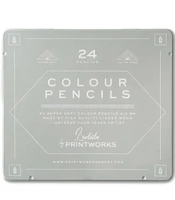 24 Crayons De Couleur Classiques Petite Papeterie