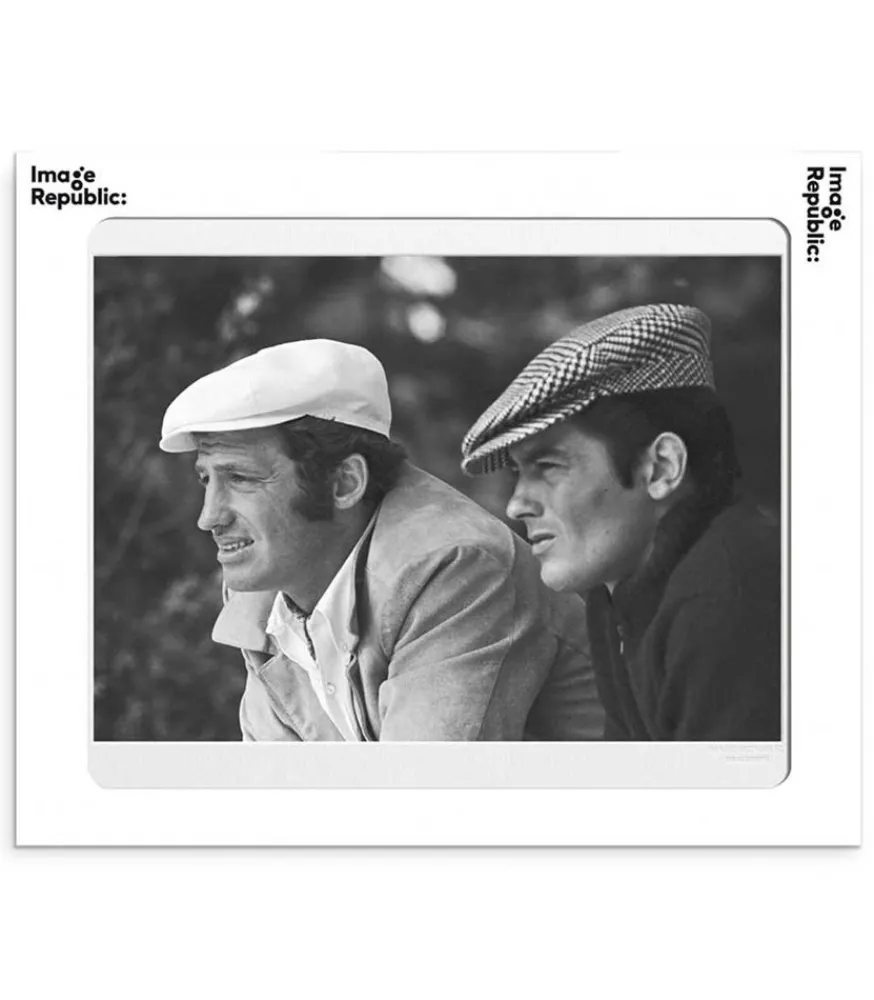 Outlet Affiche La Galerie "Casquette Delon Belmondo Gam" 40 X 50 Cm Affiches & Tableaux