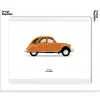 Discount Affiche Le Duo Voiture Citroen 2Cv Orange 30 X 40 Cm Affiches & Tableaux