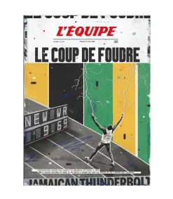 Hot Affiche L'Equipe Bolt 30 X 40Cm Affiches & Tableaux