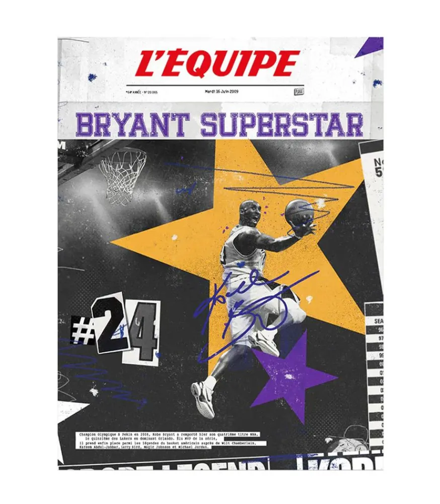 New Affiche L'Equipe Bryant 30 X 40Cm Affiches & Tableaux