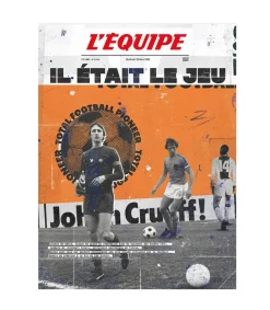Affiche L'Equipe Cruyff 30 X 40Cm Affiches & Tableaux