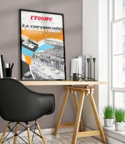 Hot Affiche L'Equipe Le Mans 66 - 50 X 70Cm Affiches & Tableaux
