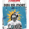 Discount Affiche L'Equipe Maradona 50 X 70Cm Affiches & Tableaux