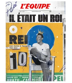 New Affiche L'Equipe Pele 50 X 70Cm Affiches & Tableaux