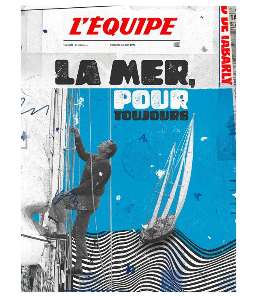 Clearance Affiche L'Equipe Tabarly 50 X 70Cm Affiches & Tableaux