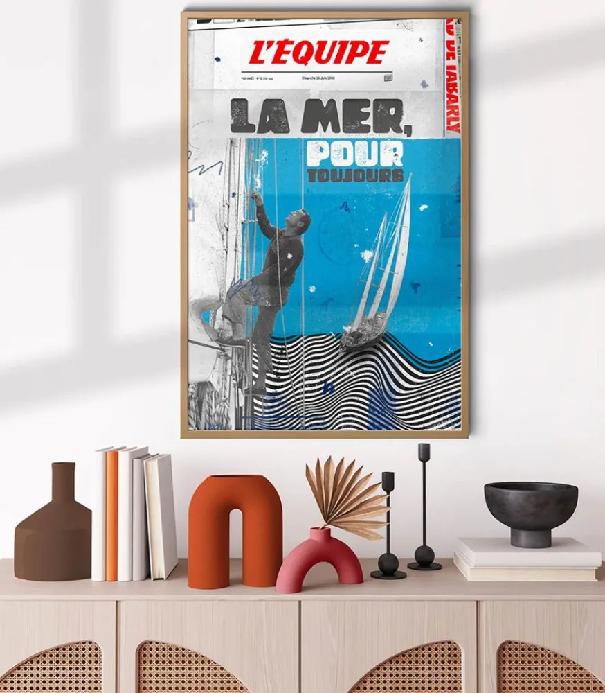 Clearance Affiche L'Equipe Tabarly 50 X 70Cm Affiches & Tableaux