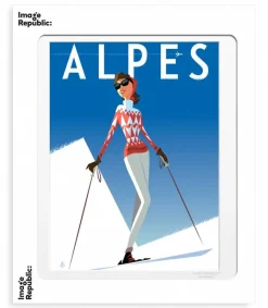 Sale Affiche Monsieur Z Alpes Fille Rouge 56 X 76 Cm Affiches & Tableaux