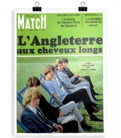 Sale Affiche Paris Match Rolling Stones 40 X 50 Cm Affiches & Tableaux