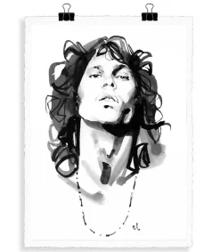 Discount Affiche Portrait M7 Jim Morrison Noir&Blanc 56 X 76 Cm Affiches & Tableaux