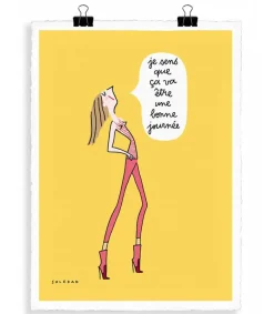 Clearance Affiche Soledad "Bonne Journee" 56 X 76 Cm Affiches & Tableaux