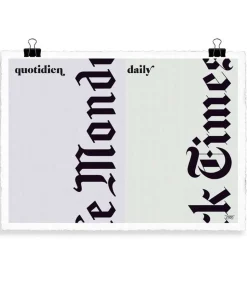 Clearance Affiche Vahram Muratyan "Le Journal" 56 X 76 Cm Affiches & Tableaux