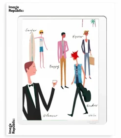 Online Affiche Wlpp "La Mens Fashion" 40 X 50 Cm Affiches & Tableaux