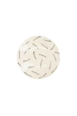 Clearance Assiette Creuse En Ceramique "Grandes Plumes" Assiettes & Plats