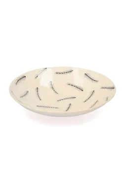 Clearance Assiette Creuse En Ceramique "Grandes Plumes" Assiettes & Plats