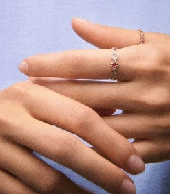 Online Bague Adele N° 1 Saphir Rose Femme Bagues