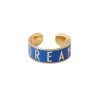 Hot Bague Ajustable Big Words Candy Dream Cobalt Femme Bagues