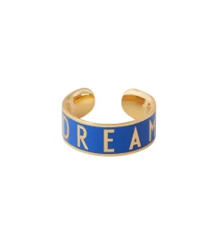 Hot Bague Ajustable Big Words Candy Dream Cobalt Femme Bagues