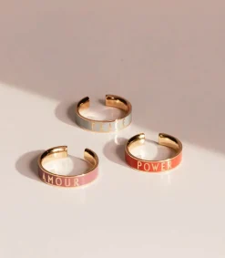 Best Bague Ajustable Candy Word Power Orange Tiger Femme Bagues