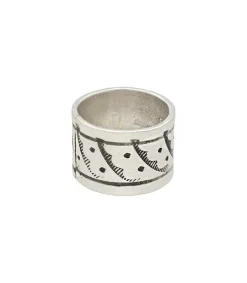 Online Bague Anneau Grave Vagues Femme Bagues