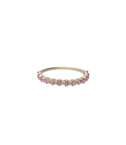 Clearance Bague Ava N°2 Saphir Rose Femme Bagues