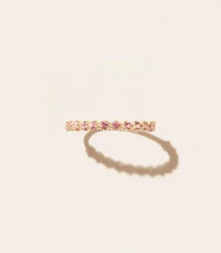 Clearance Bague Ava N°2 Saphir Rose Femme Bagues