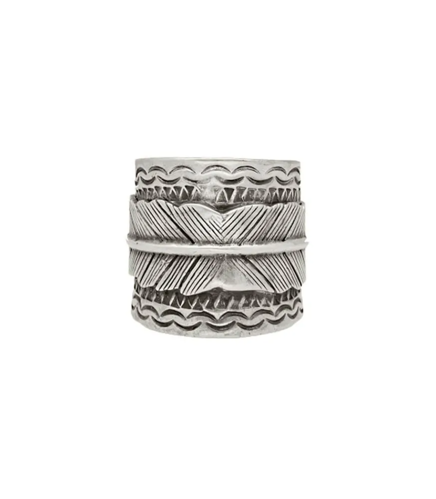New Bague Cancun Penna Argente Femme Bagues