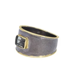 Best Bague Chevaliere Jaimie Or 14K Et Argent Noirci Femme Bagues