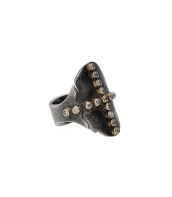 Hot Bague Cross Ring Diamonds Femme Bagues