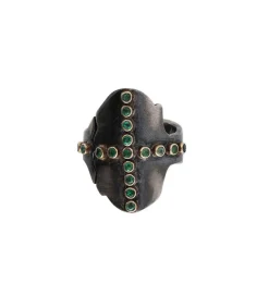 Online Bague Cross Ring Emerald Femme Bagues