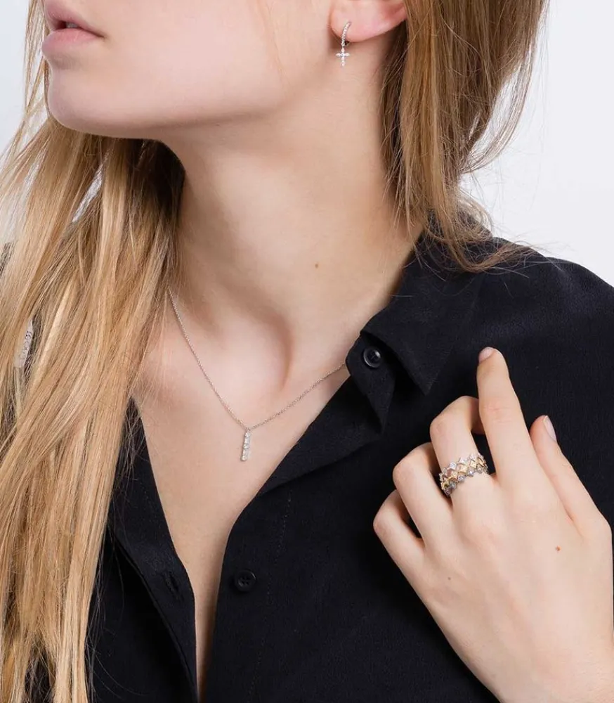 Hot Bague Divine Or Noir Femme Bagues