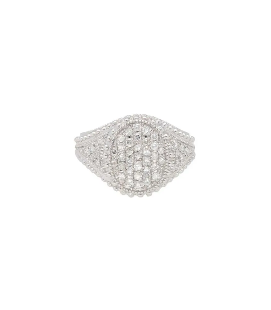 New Bague Divinely En Argent Et Diamants Femme Bagues