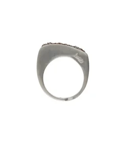 Sale Bague Galet En Email Pail Or Femme Bagues