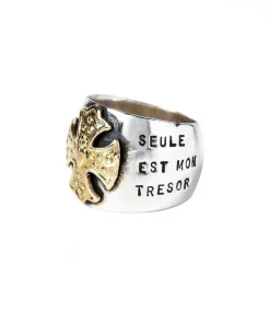 Best Bague Gold Cross En Argent Et Or Femme Bagues