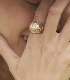 Sale Bague Mad 1969 Jaune Vermeil Femme Bagues