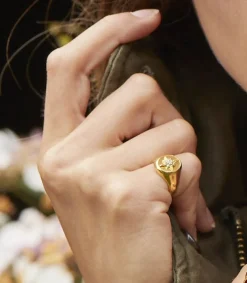 Outlet Bague Make A Wish Jaune Vermeil Femme Bagues