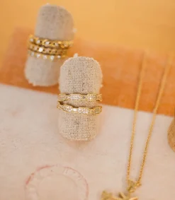 Clearance Bague Metropolis Petit Modele Or Jaune Diamants Femme Bagues