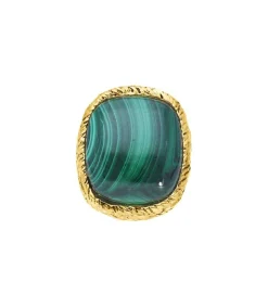Outlet Bague Miki Malachite Femme Bagues