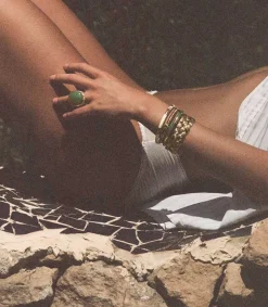 Outlet Bague Miki Malachite Femme Bagues