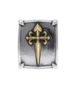 Bague New Cross En Argent Et Or Femme Bagues