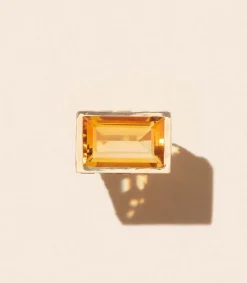 New Bague Poppy Citrine Femme Bagues