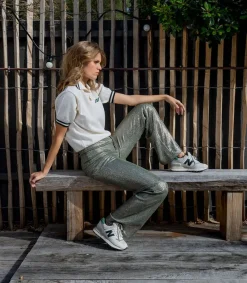 Online Baskets 574 Blanc Et Vert Femme Baskets