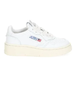 Discount Baskets Enfant Medalist Low Cuir Blanc Femme Chaussures Enfant