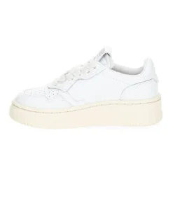 Discount Baskets Enfant Medalist Low Cuir Blanc Femme Chaussures Enfant