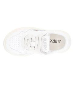 Discount Baskets Enfant Medalist Low Cuir Blanc Femme Chaussures Enfant