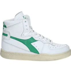 Online Baskets Heritage Mi Used Blanc/Verde Verdeggiante Femme Baskets