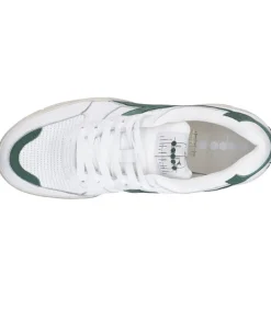 Hot Baskets Homme B.560 Used Blanc/Vert Paturage Homme Baskets