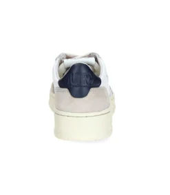 Sale Baskets Homme Medalist Cuir Suede Blanc/Navy Blue Homme Baskets