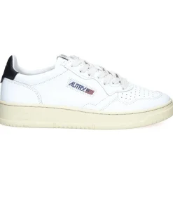 Outlet Baskets Homme Medalist Low Leather White/Black Homme Baskets