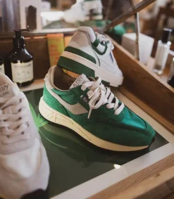 Baskets Homme Reelwind Nylon Et Daim Vert Homme Baskets